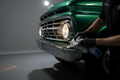 Professional bug removal treatment on a classic 1960s vintage truck