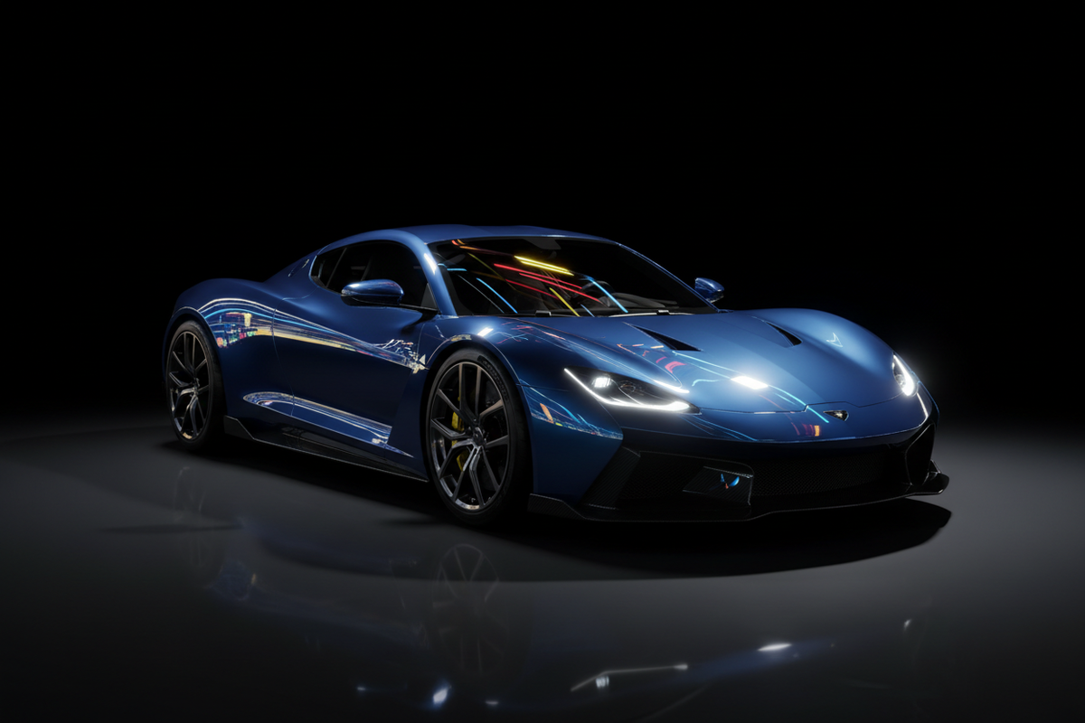 Luxury Mirror-Finish Vehicle